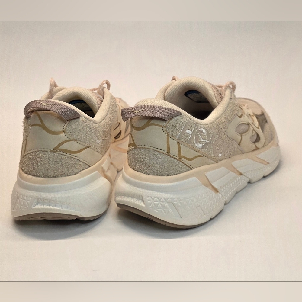 New  Hoka One One U Clifton L Suede TP Oak/Sand/Alabaster Men's Size  12 - Picture 10 of 13